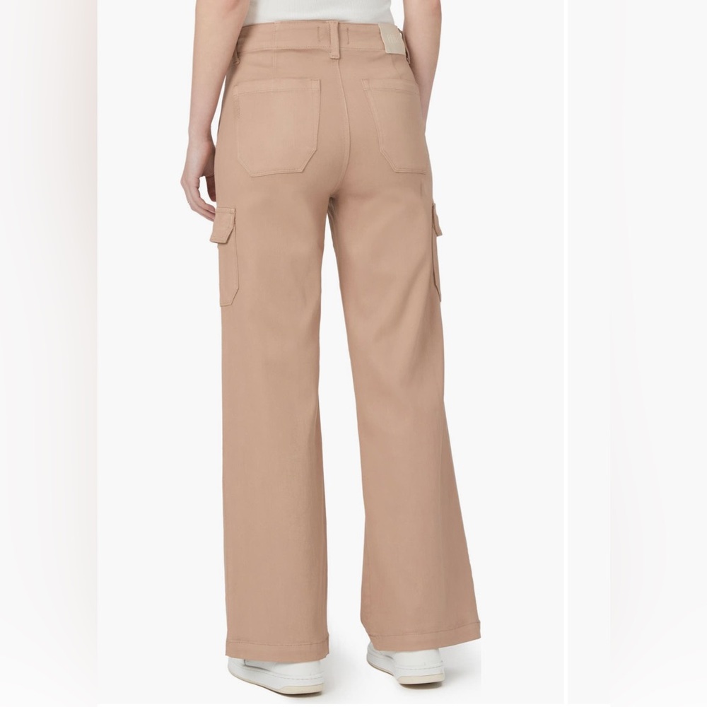 PAIGE Carly Coated High Waist Wide Leg Jeans - Picture 2 of 5